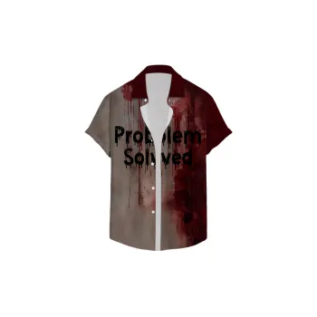 Contrast Color Loose Four Way Stretch Fabric Shirt