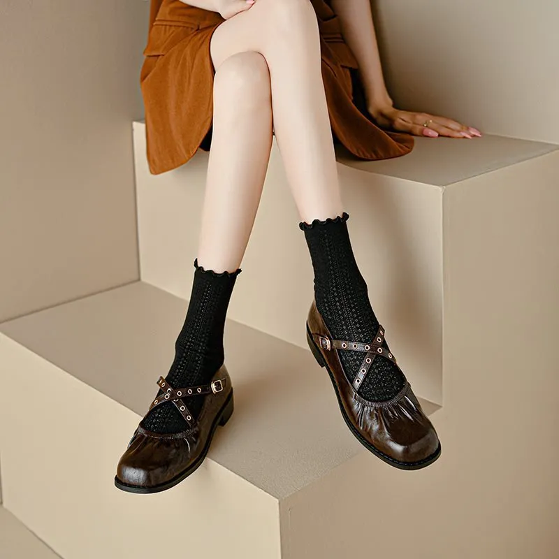 Retro Punk Mary Jane Shoes-1