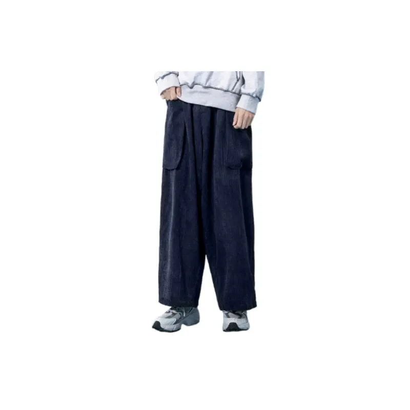 Street Loose Corduroy Baggy Casual Pants-2