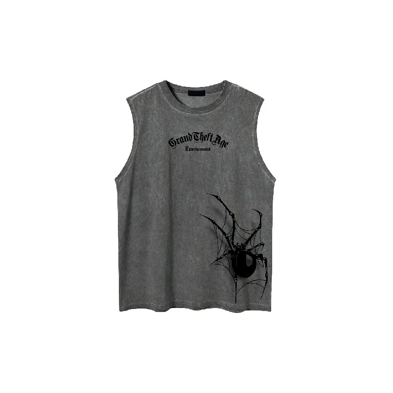 Street Loose 100% Cotton Vest-6
