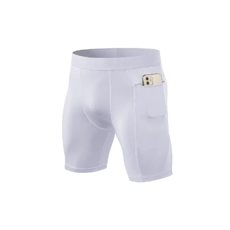 Simple Plain Polyester Sports Shorts-10