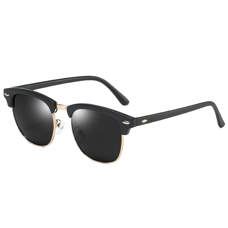 Retro Plain Sunglasses Unisex-3