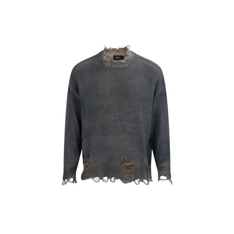 Loose Fashionable Cotton Blended Fabric Sweater-6