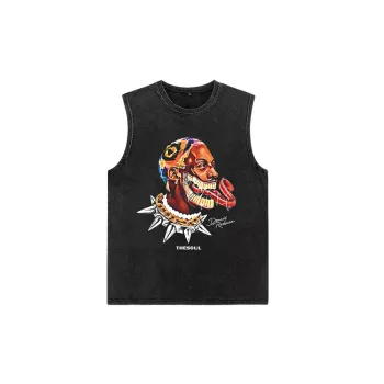 Retro Cotton Sleeveless Vest
