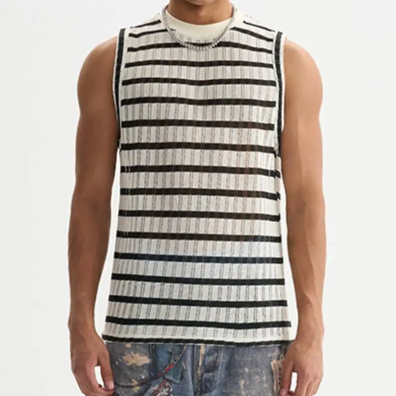 Casual Loose Cotton Blended Fabric Vest-2