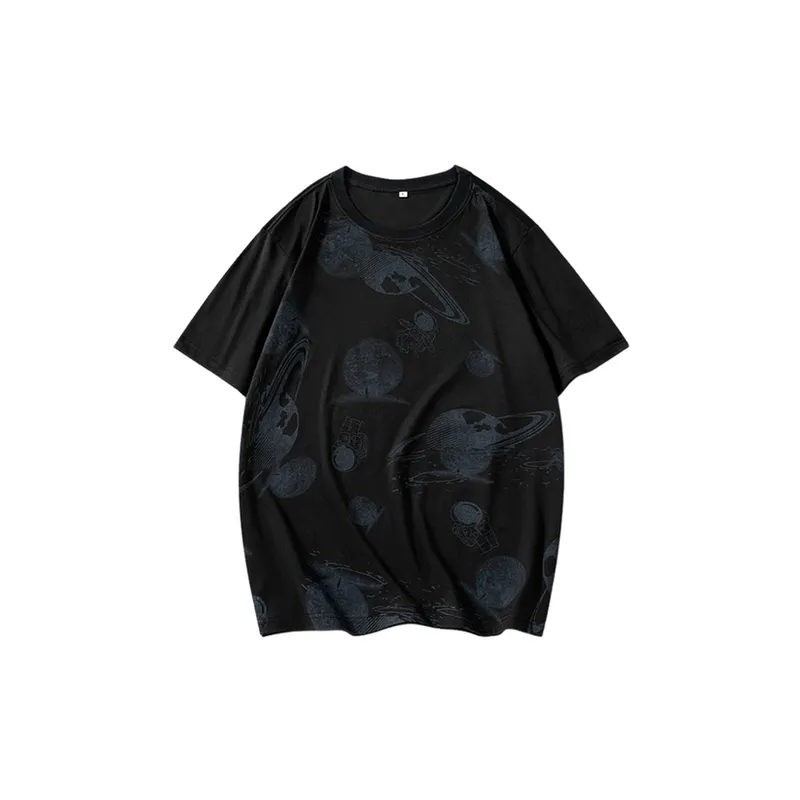 Breathable Top Size Printed Loose T shirt-4