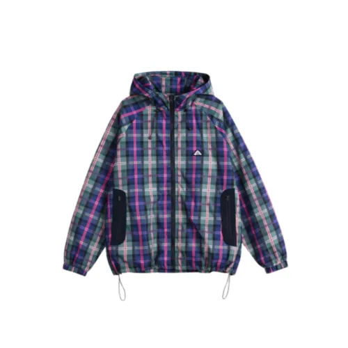 Plaid Hooded hooded Jacket
