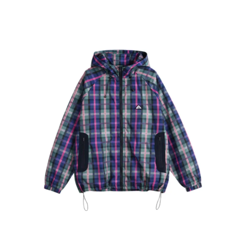 Plaid Hooded Jacket-0