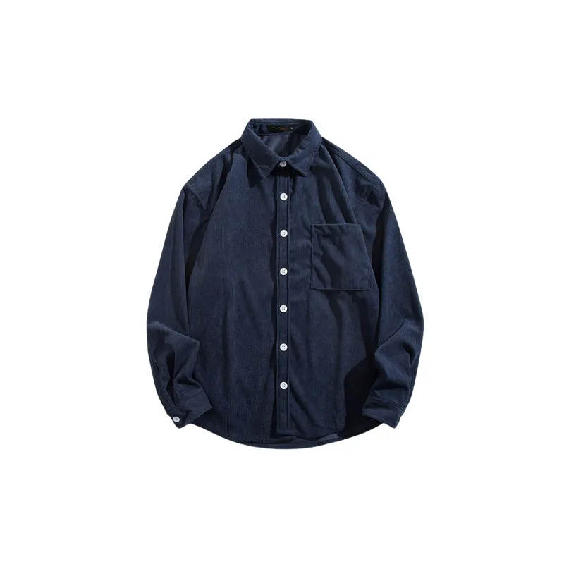 Loose Casual Corduroy Shirt-0