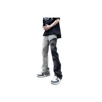 Trendy Straight Ripped Jeans