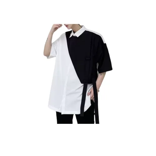 Loose Colorblock Short Sleeve Shirt