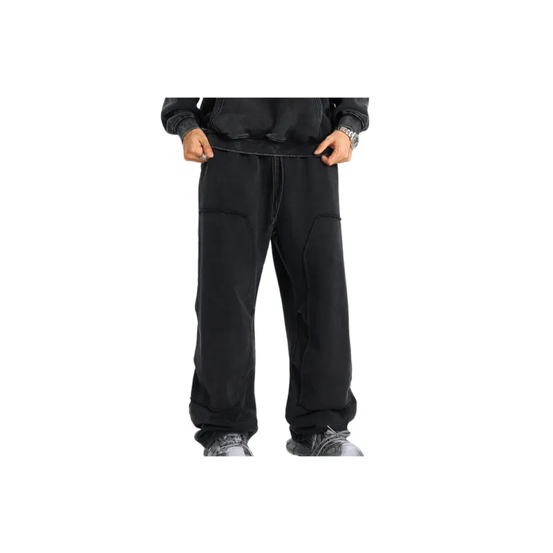 Loose Fashion Knit Sweatpants-9