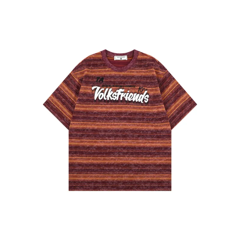 Retro Trendy Cotton Blended Fabric T Shirt-2