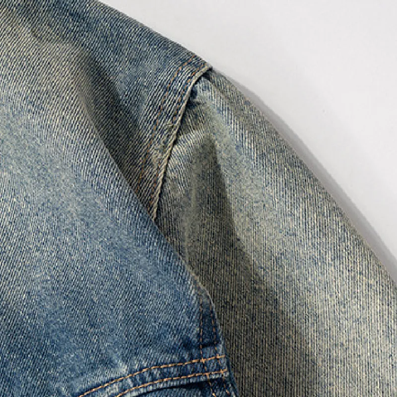Fashionable Loose Denim Jacket-4