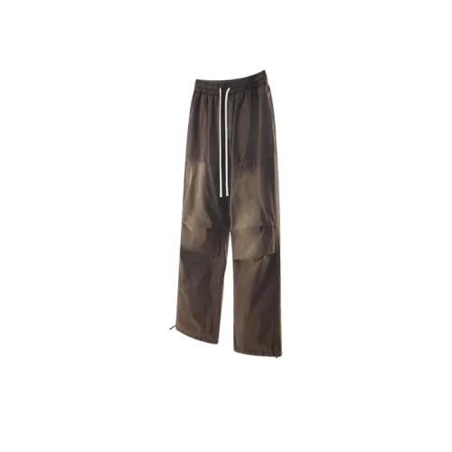 Washed Rope-binding Foot Woven Logging Crowd Pants