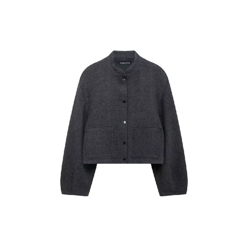 Fashionable Plain Jacket Women-5