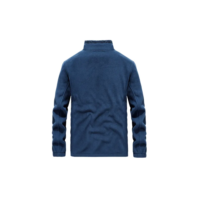 Casual Loose Blended Synthetic Fabrics Velvet Jacket-2