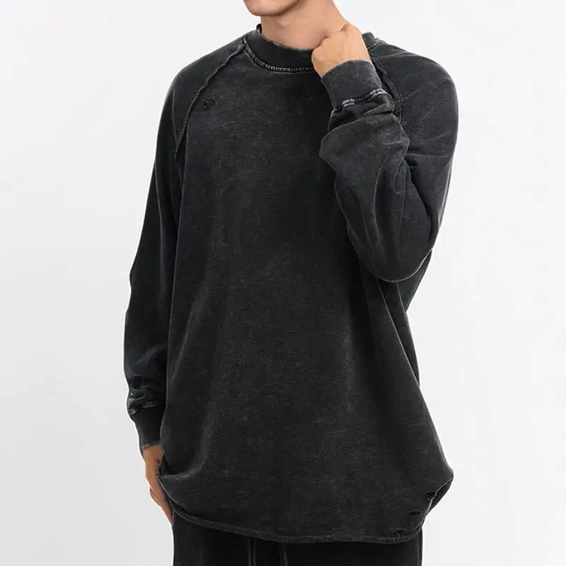 Retro Loose 100% Cotton T Shirt-3