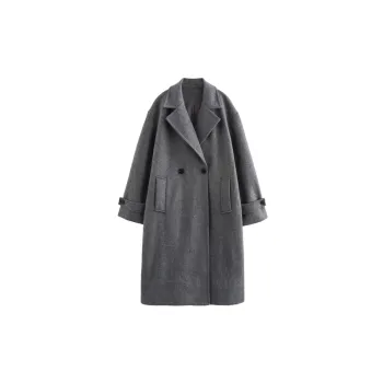 Fashionable Loose Polyester Coat Women