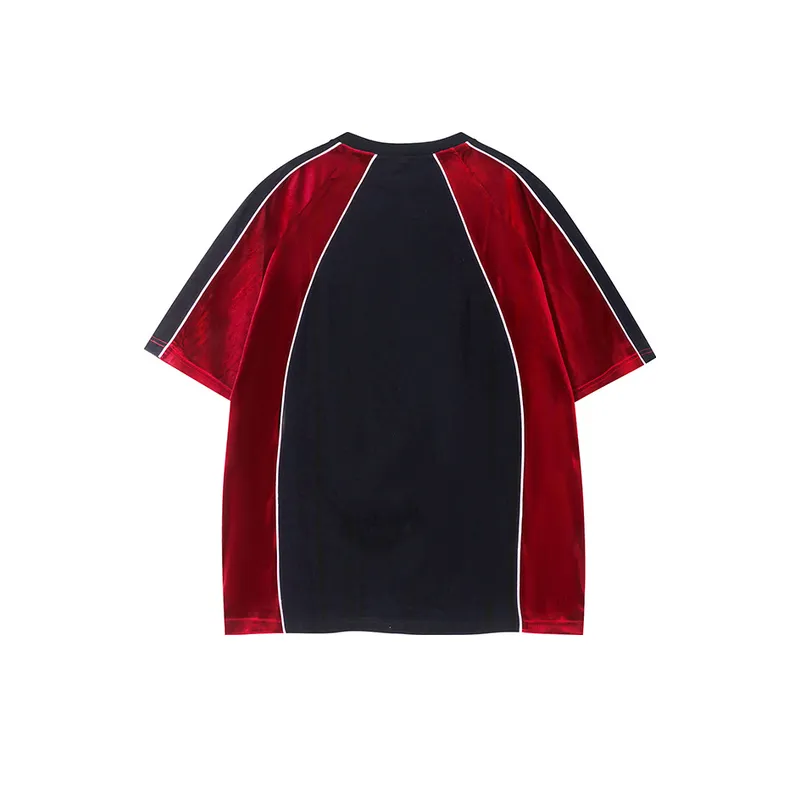 Retro Trendy Colorblock T Shirt-1