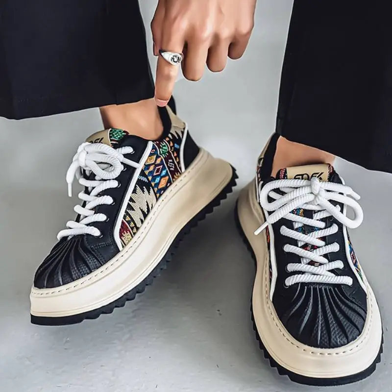 Sporty Contrast Color Lifestyle Shoes-8