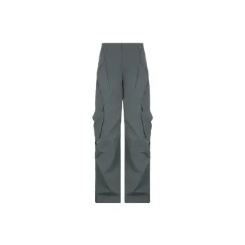 Loose Basics Woven Casual Pants Women
