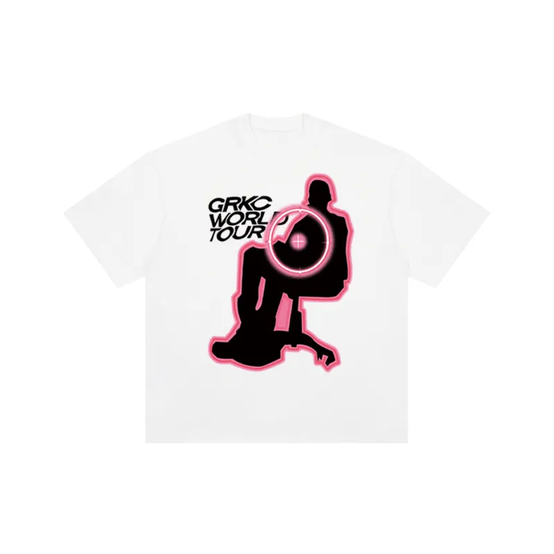 Pure Cotton Oversize Retro T Shirt-2