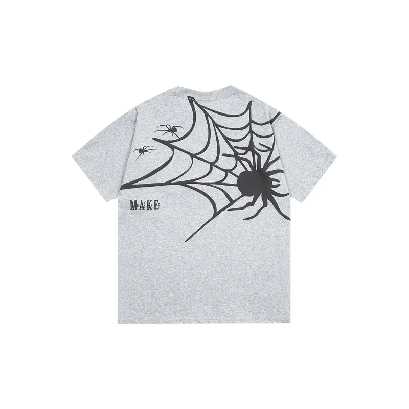 Retro Spider Bubble Print T Shirt-3