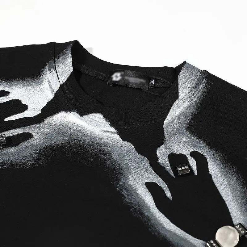 Casual Print 100% Cotton T Shirt-4