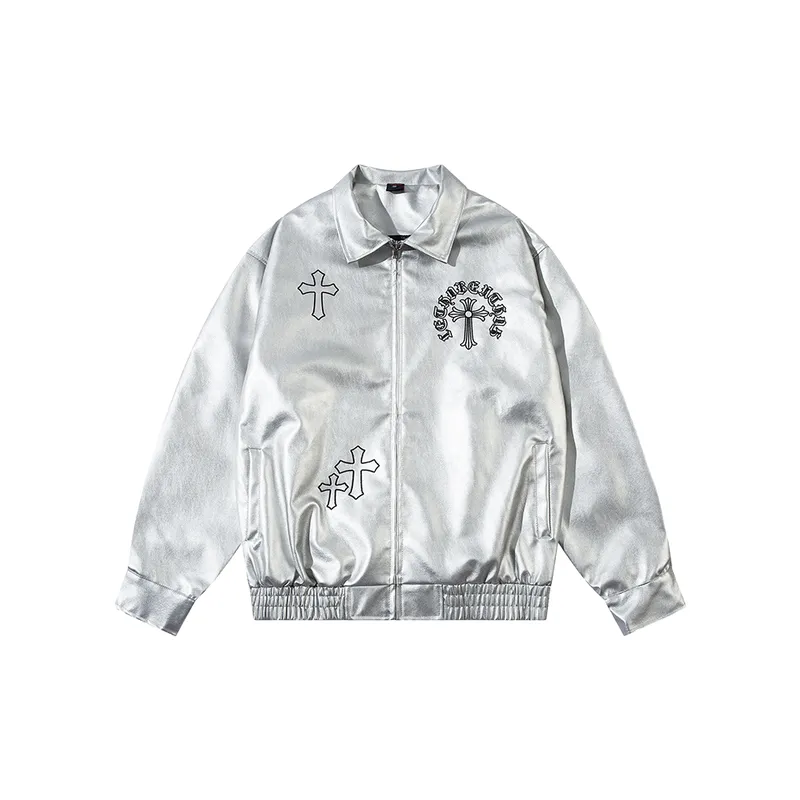 Retro Embroidery Leather Jacket