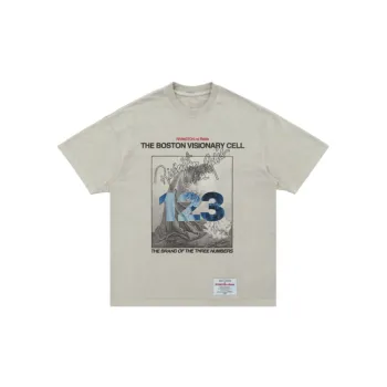 Digital Printing Retro Round Neck Loose Short sleeved T shirt
