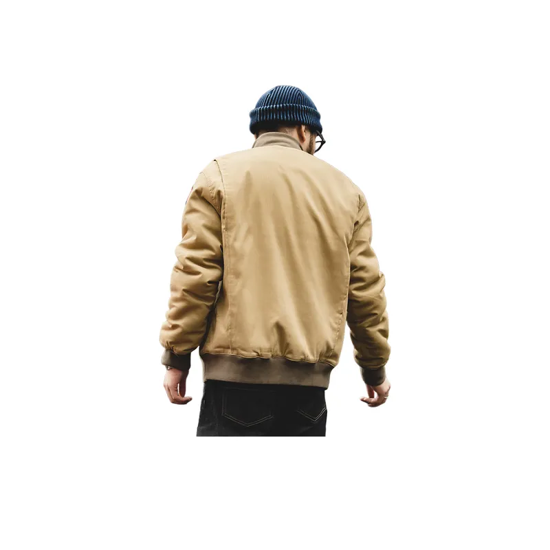 Hardcore Style Stand Up Collar Cotton Jacket-4