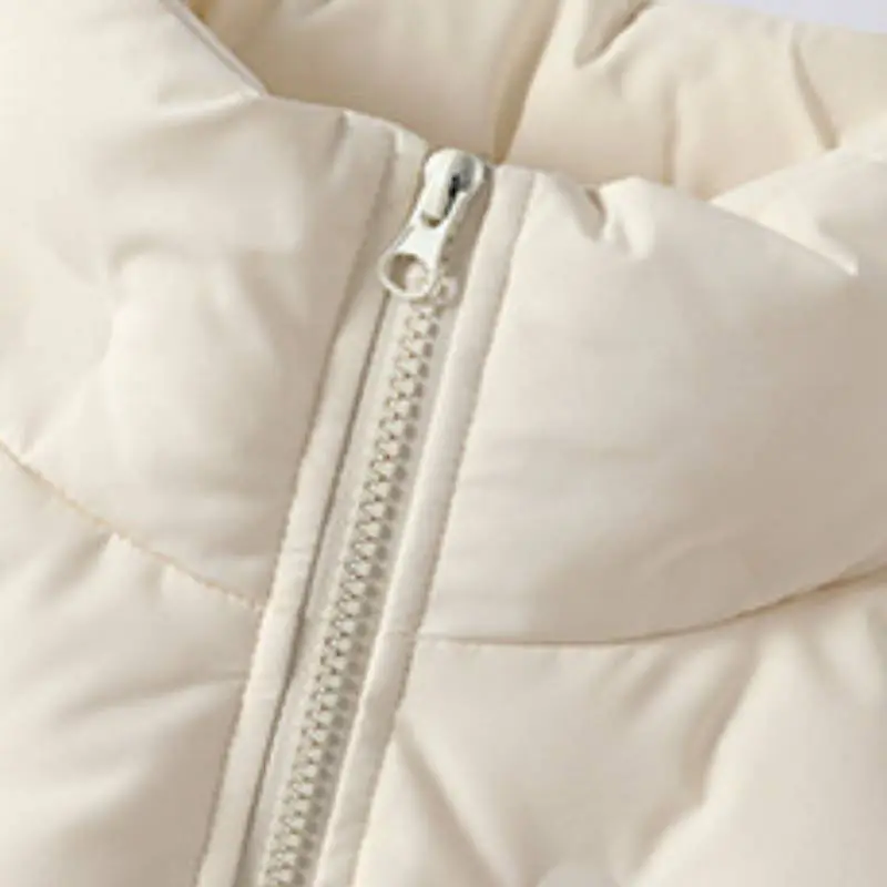 Casual Loose Blended White Duck Down Jacket-7