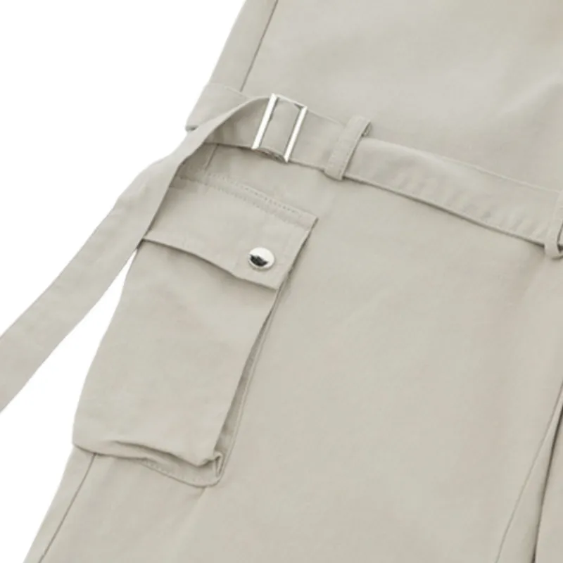 Retro Multi pocket Functional Cargo Pants-4