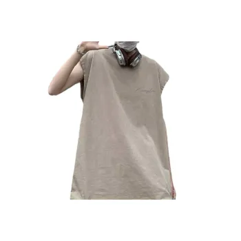 Retro Pure Cotton Distressed Sports Vest