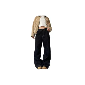 Casual Retro Loose Jeans Women