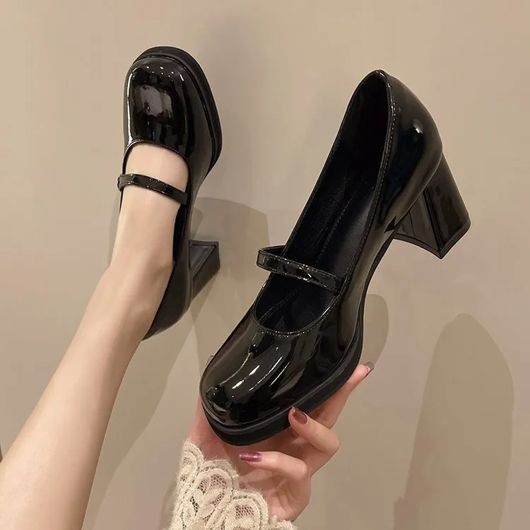 Retro Fashionable Mary Jane Shoes-4