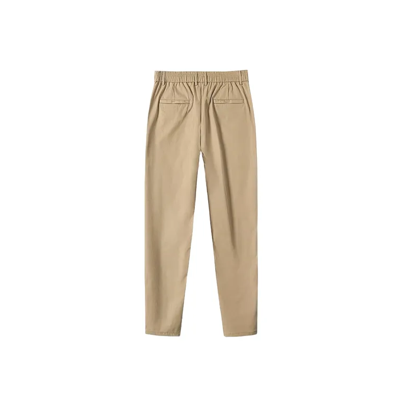 Retro Breathable Blended Synthetic Fabrics Casual Pants-7