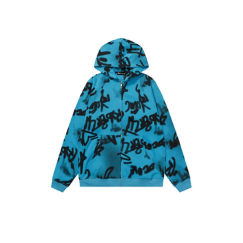 Tie Dye Hooded Embroidered Versatile Sweatshirt-6