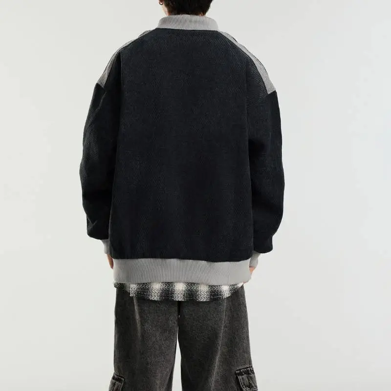 Fashion Softness Casual Baseball Jersey-3