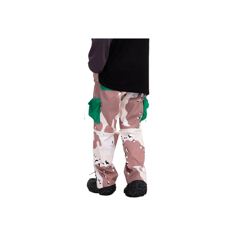 Casual Functional Style Camouflage Trousers-3