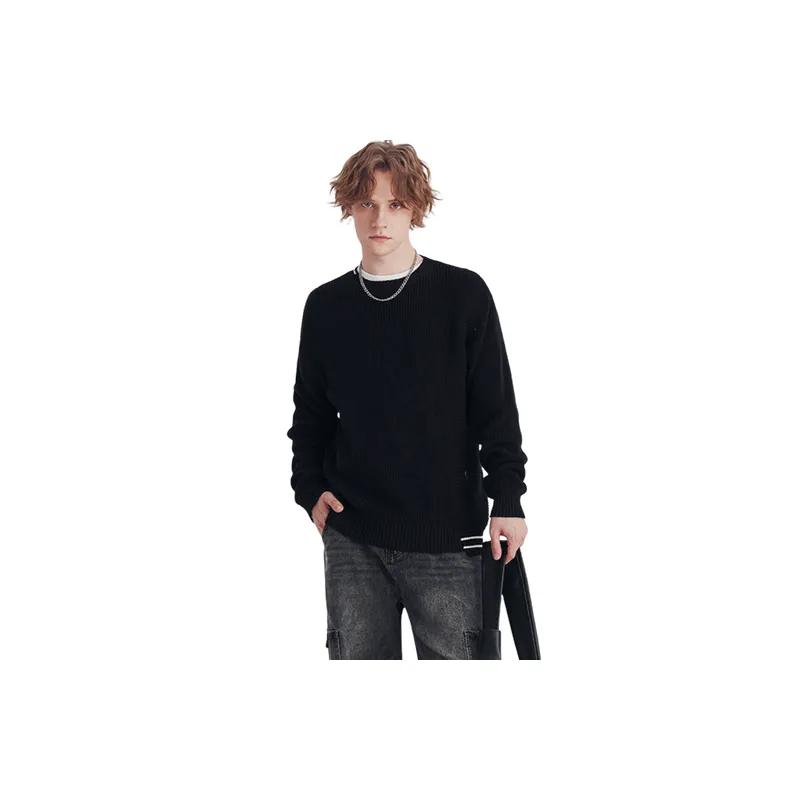 Fashionable Simple Cotton Sweater-0