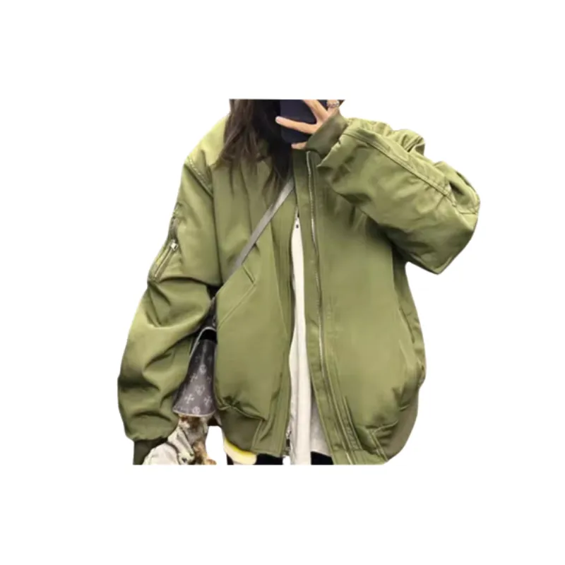 Retro Loose Baseball Jersey Women-0