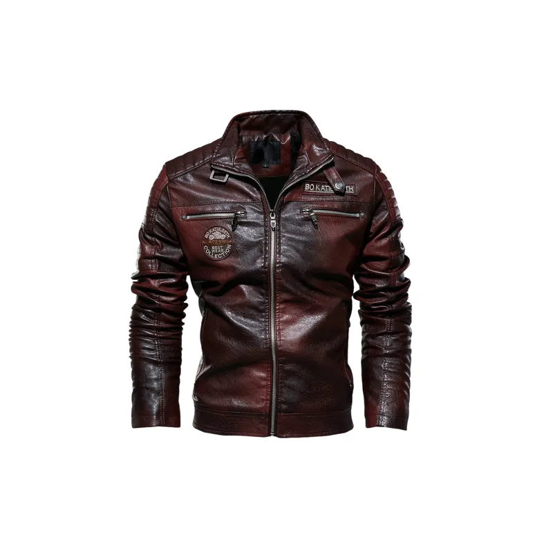 Funky Warming PU Leather Jacket-0