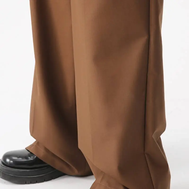 Casual Loose Polyester Suit Trousers-7