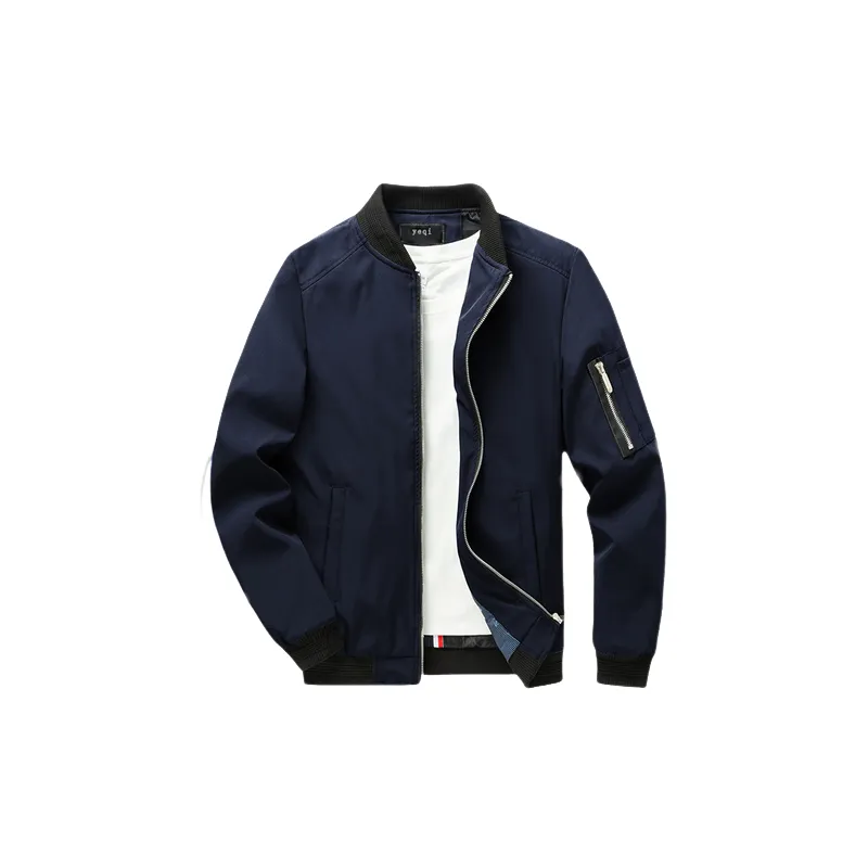 Retro Plain Polyester Jacket-3