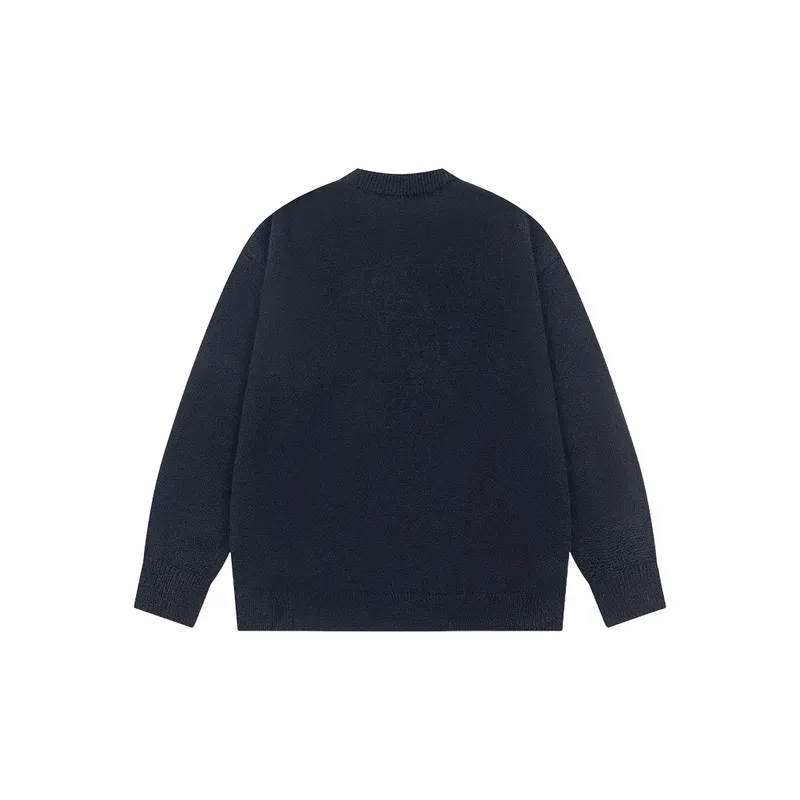 Casual Sporty Cotton Blended Fabric Sweater-1