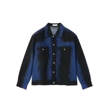 Loose Retro Blue Denim Jacket and Trouser