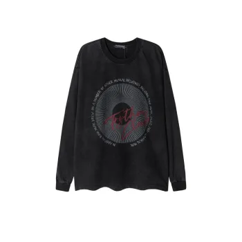 High Street Letter Printing Loose Crewneck Sweatshirt