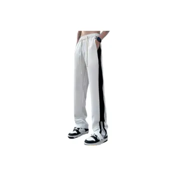 Contrast Color Stitching Casual Pants